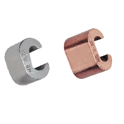 RACCORD A SERTIR EN C 25MM² EN CUIVRE ETAME