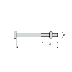 BH14250 BOULON 6 PANS A TETE HEXAGONALE - CODET 6800697